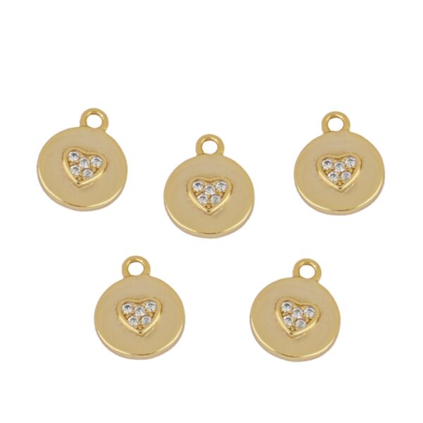charms corazon gold