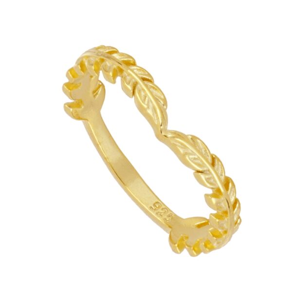anillo laurel gold