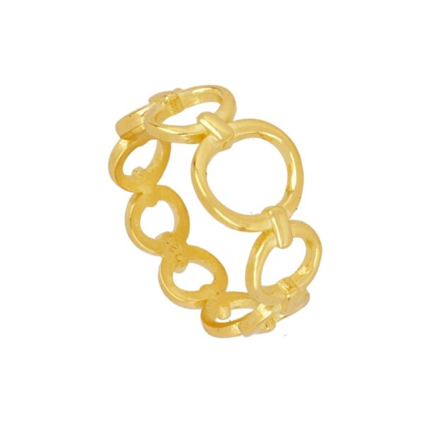 anillo ovali gold