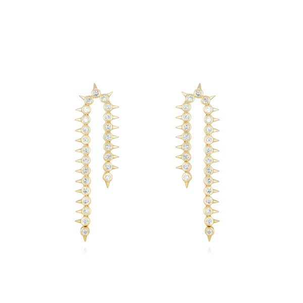 pendientes spike gold