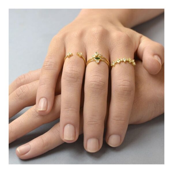 anillo abierto circonitas imagen