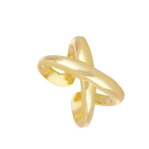 anillo cruzado gold