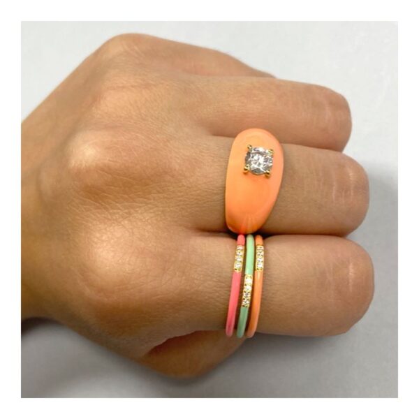 anillo enamel imagen naranja
