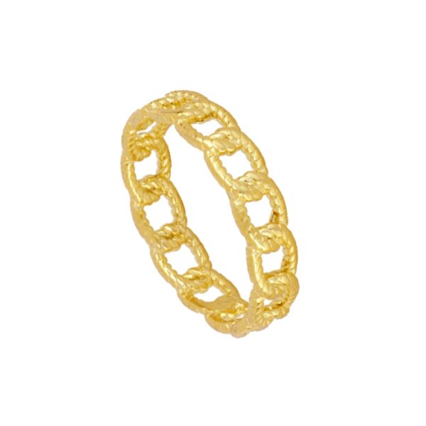 anillo eslabones gold
