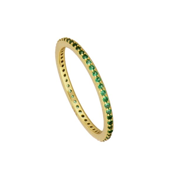 anillo esmaralda gold