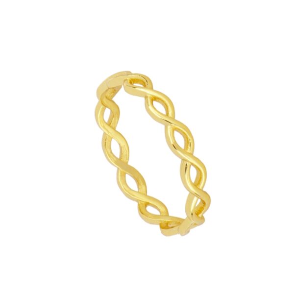 anillo infinito gold