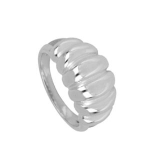 anillo lineal plata