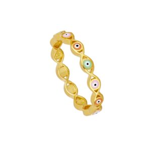anillo ojo turco gold