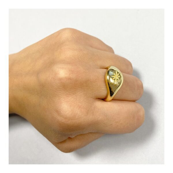anillo sello estrella imagen