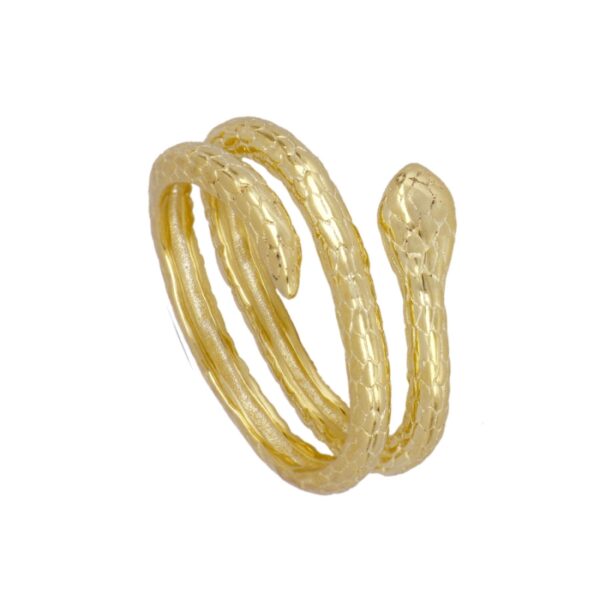 anillo serpientes gold