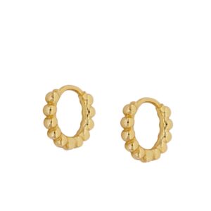 aros bolitas gold mm