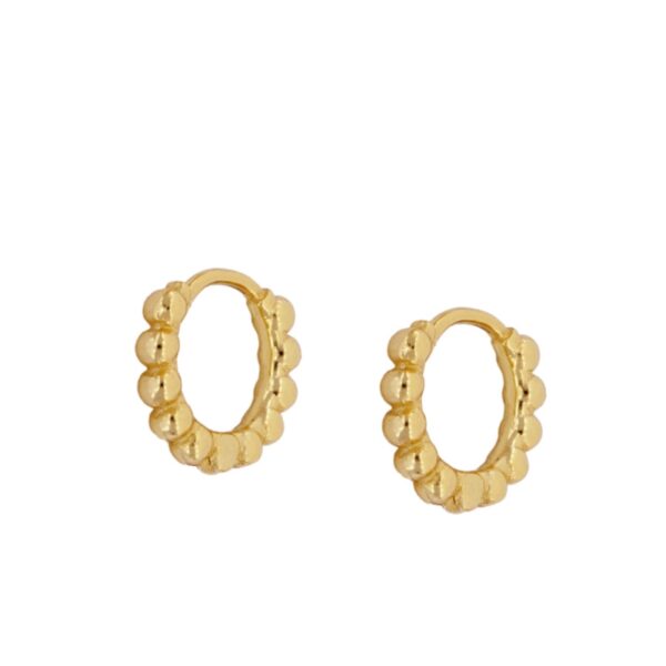aros bolitas gold mm