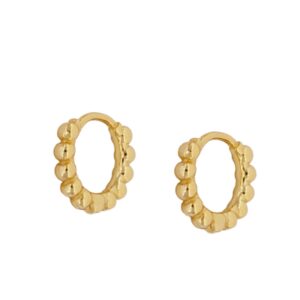 aros bolitas gold mm