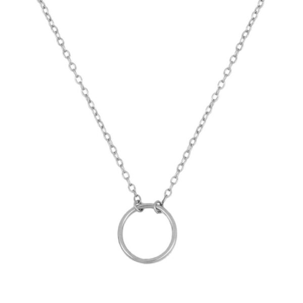 gargantilla circulo plata