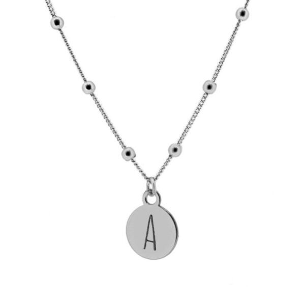 gargantilla inicial plata