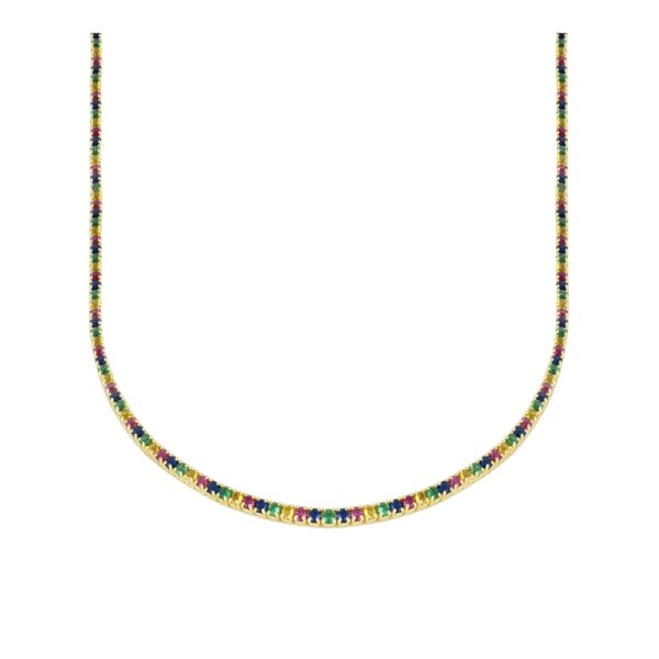 gargantilla multicolor gold