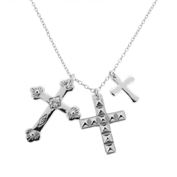 gargantillas cruces plata