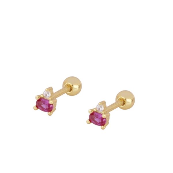 pendiente cosomo fucsia