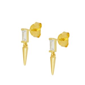 pendiente punzon gold