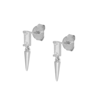 pendiente punzon plata