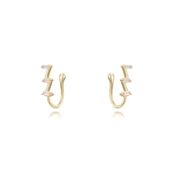 pendientes ear cuff gold