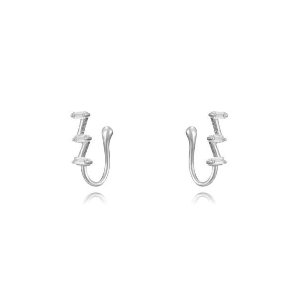pendientes ear cuff plata