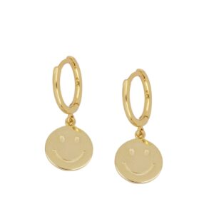 pendientes smile gold