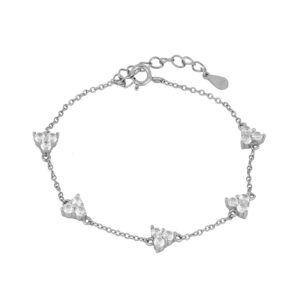 pulsera circonitas y cadena