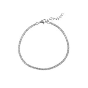 pulsera circonitas plata