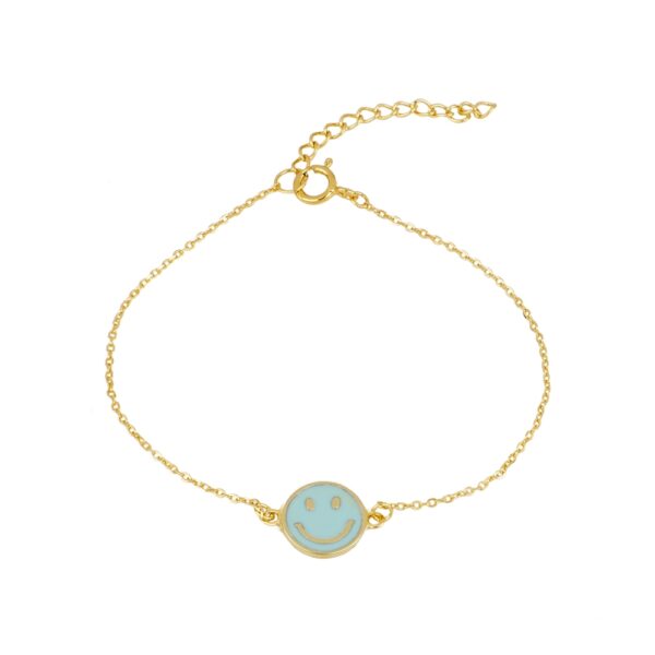 pulsera smile turquesa gold