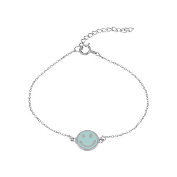 pulsera smile turquesa plata