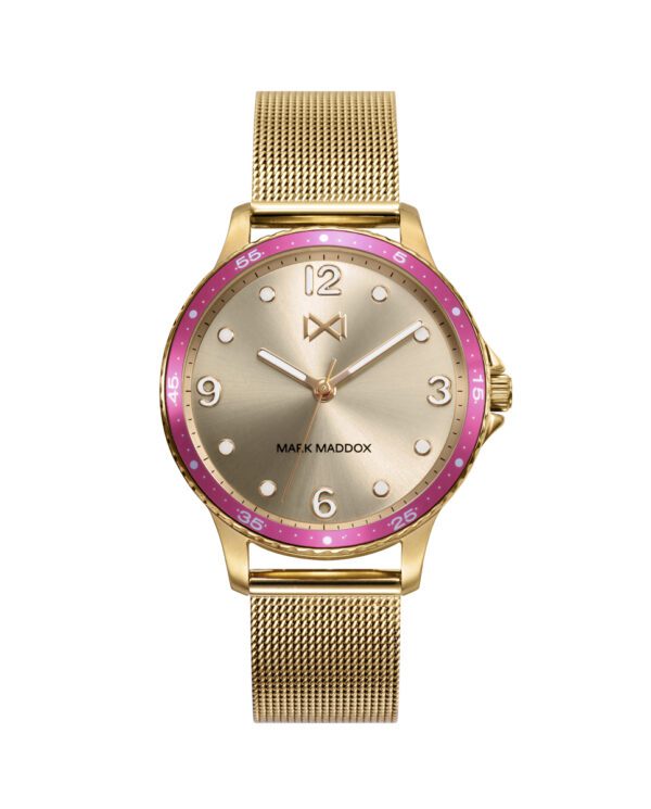 reloj mark maddox dorado mujer