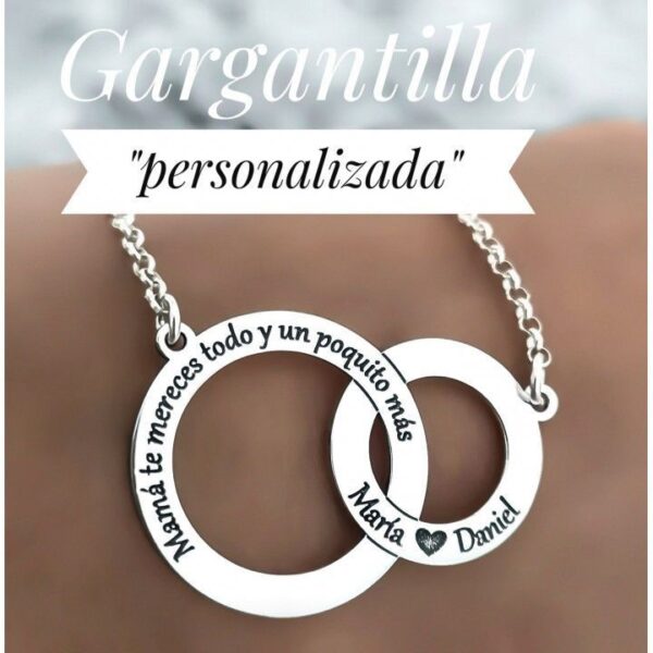 gargantilla circulos personalizada