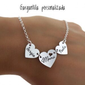 gargantilla corazones personalizadas imagen