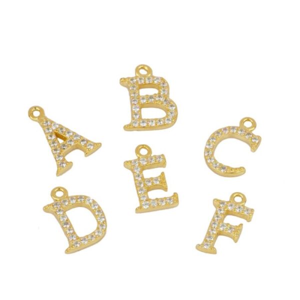 letras brillo gold