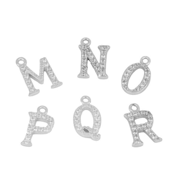 letras brillo plata