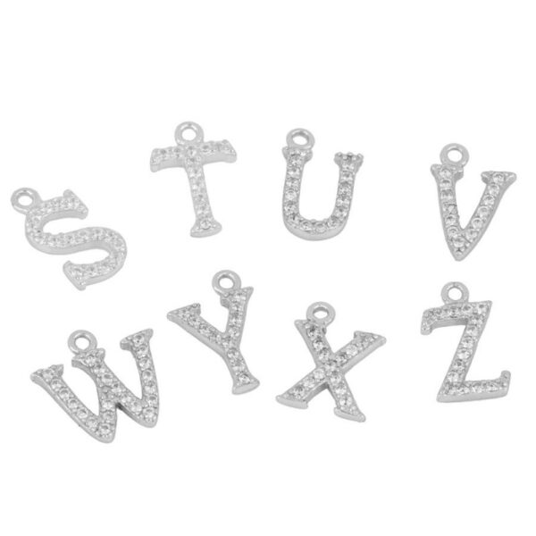 letras brillo plata
