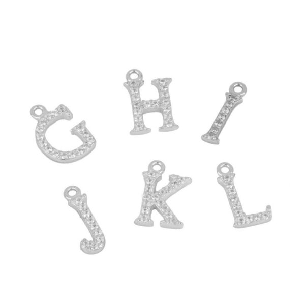 letras brilo plata