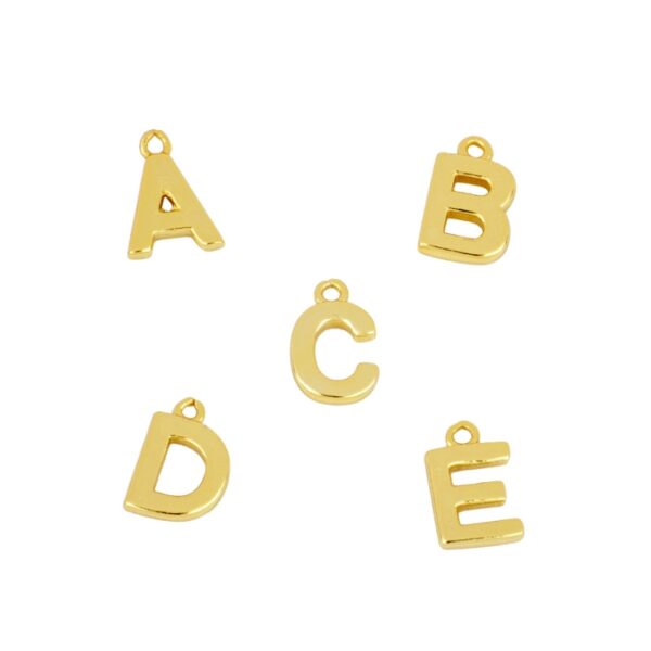 letras lisas gold