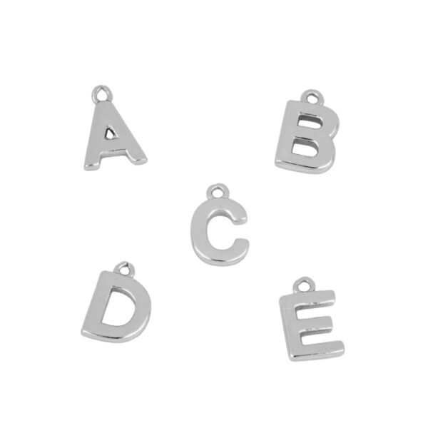 letras lisas plata