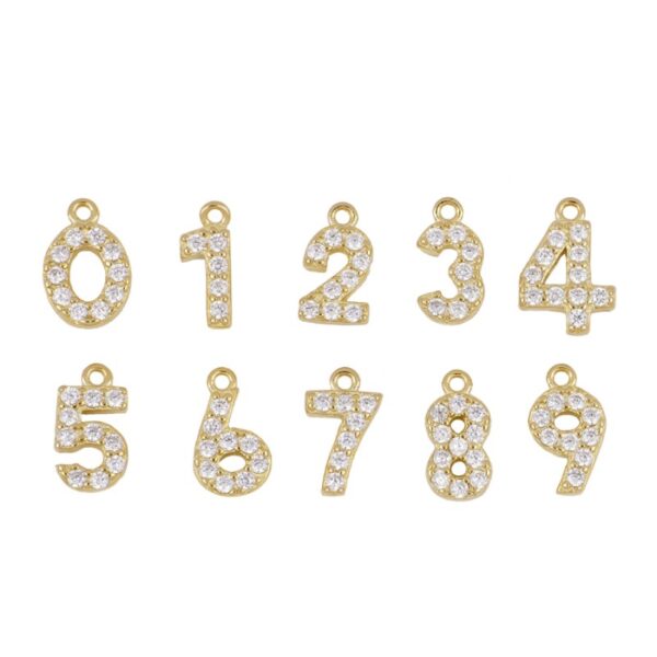 numeros brillo gold