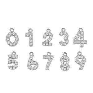 numeros brillo plata