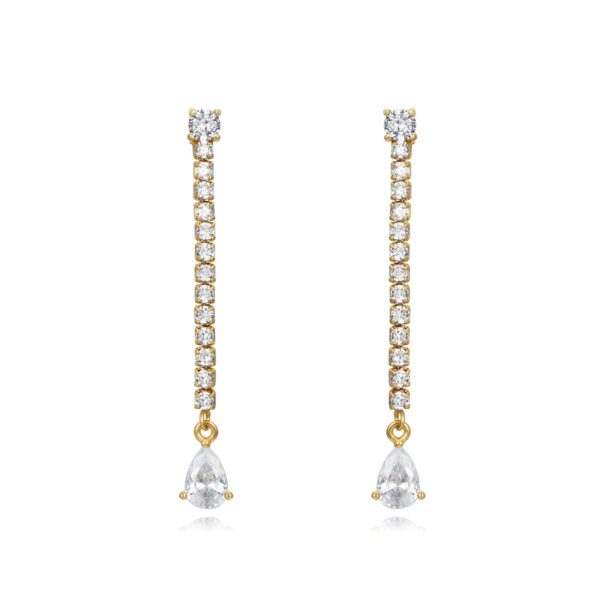 pendientes largos gold