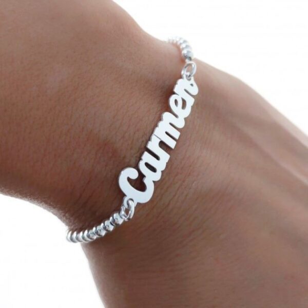 pulsera bolas nombre imagen