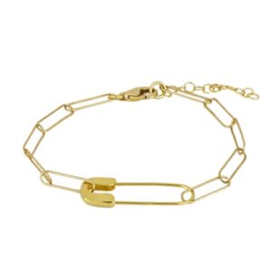 pulsera imperdible gold
