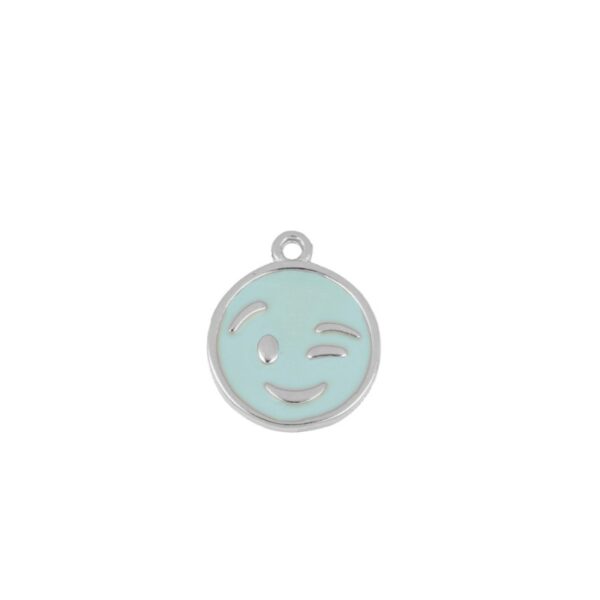 smile turquesa plata