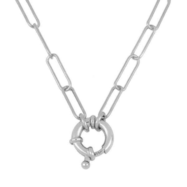 collar eslabon plata