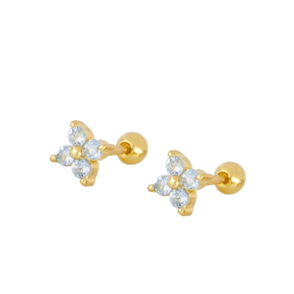 pendientes brillo gold