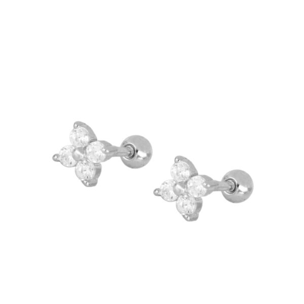 pendientes circonita brillo