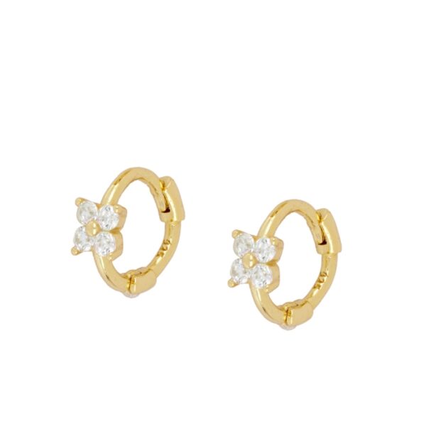 pendientes circonitas gold